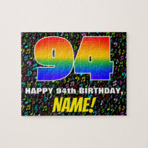 94e anniversaire — Symboles de musique amusants et