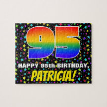 95e anniversaire — Motif de terrain amusant et col