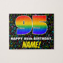 95e anniversaire — Symboles de musique amusants et
