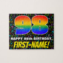 98e anniversaire — Symboles de musique amusante et