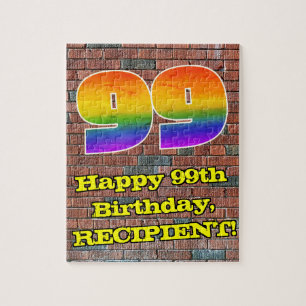 Puzzle 99e anniversaire : Arc en ciel inspiré par les gra