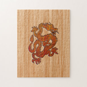 Puzzle A Dragon in oriental Bamboo