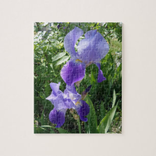Puzzle à fleurs violettes
