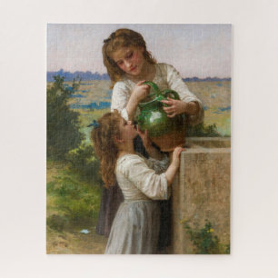 Puzzle À la fontaine par William Adolphe Bouguereau