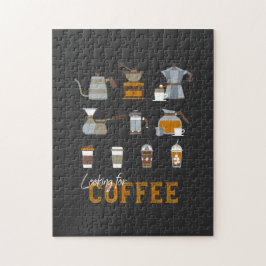 Puzzle À la recherche d'un délicieux verre de café