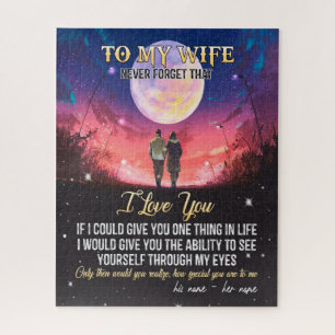 Puzzle À ma femme Lettre À Ma Femme Amour Du Mari