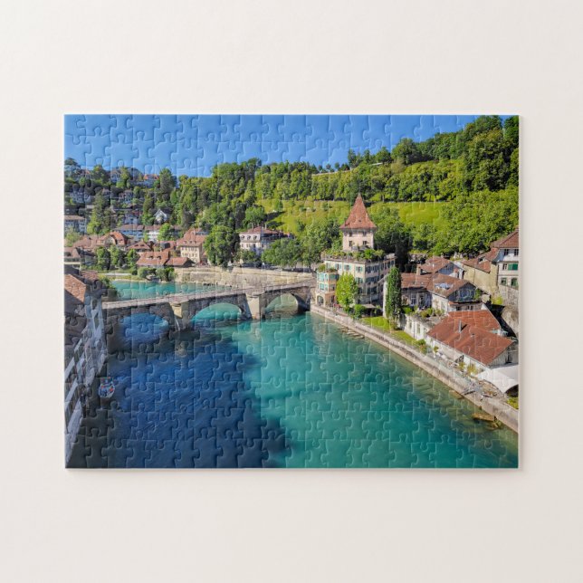 Puzzle Aare River, Berne, Suisse (Horizontal)