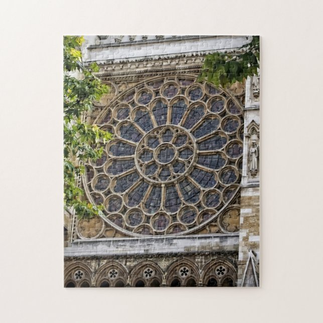 Puzzle Abbaye de Westminster - fenêtre en verre teinté - (Vertical)