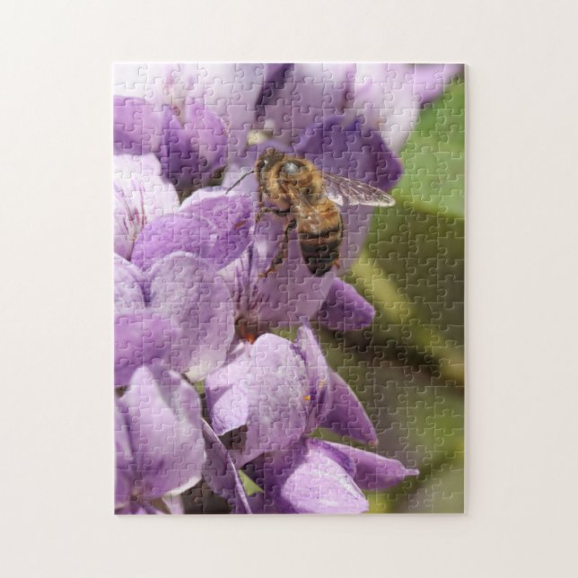 Puzzle Abeille de miel du Texas | Purple Laurel Flower (Vertical)