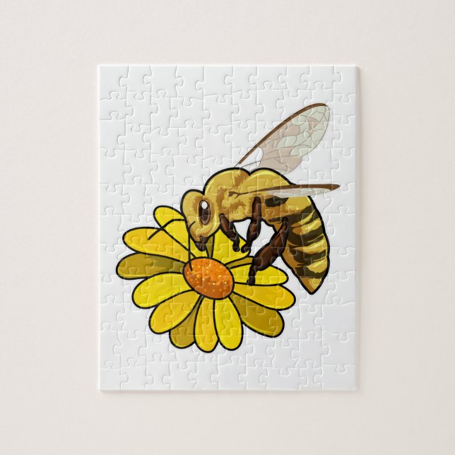 Puzzle Abeille en fleurs (Vertical)