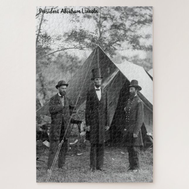 Puzzle Abraham Lincoln 16ème Président de l'Amérique. (Vertical)