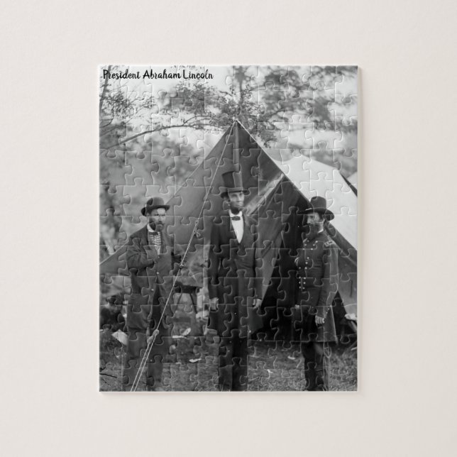 Puzzle Abraham Lincoln 16ème Président de l'Amérique. (Vertical)