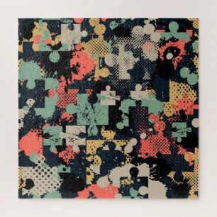 Puzzle Abstract: Kreatives Vintage-Nahtlos.