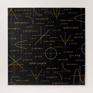 Puzzle abstract math pattern