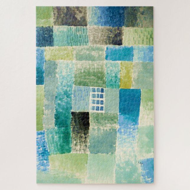 Puzzle Abstract Watercolor window by Paul Klee (Vertical)