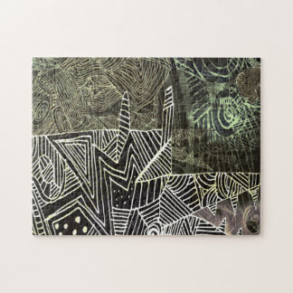 puzzle "Abstrait avec le loup"