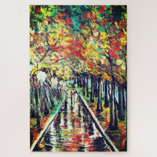 Puzzle Abstrait d'Automne - Peint