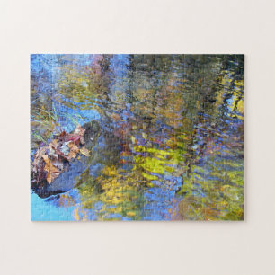 Puzzle abstrait de réflexions