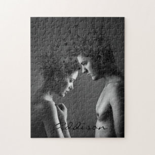Puzzle Abstrait gris couple