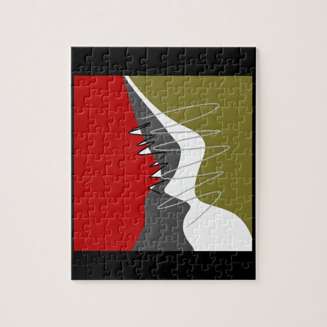 Puzzle Abstrait, Moderne, Créatif, Oreillère à lancer app (Vertical)