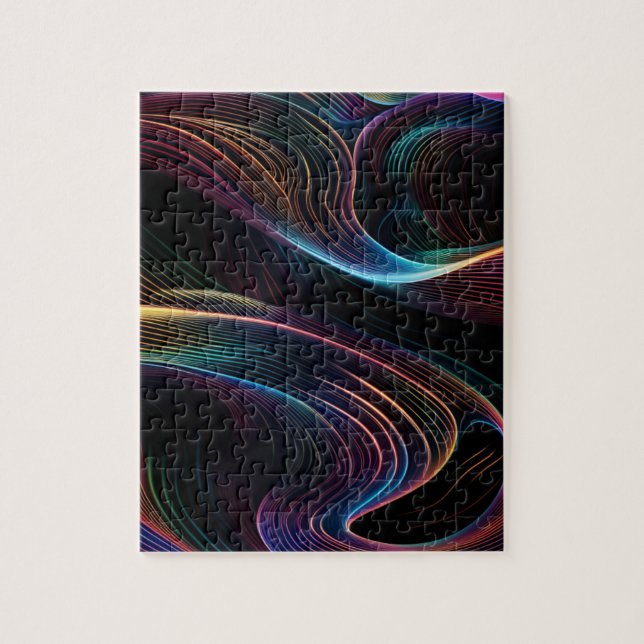 Puzzle abstrait vibrant (Vertical)