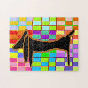 Puzzle Abstraite Dachshund Jig Saw