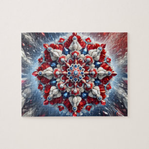 Puzzle abstraktes modernes Design Norwegen Farben