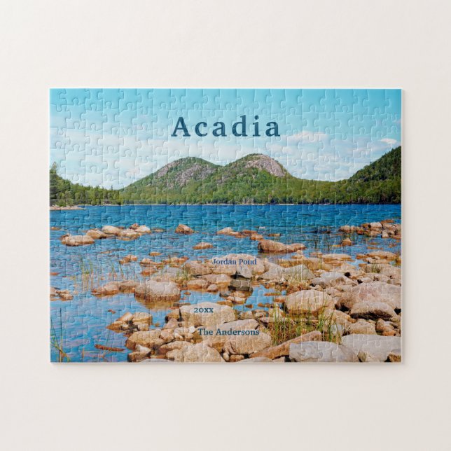 Puzzle Acadia Bubble Mountains Parc national Jordan Pond (Horizontal)