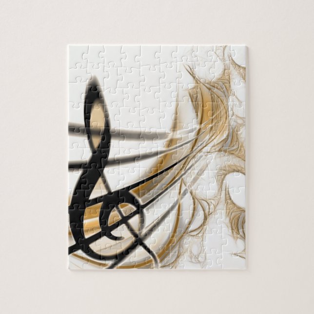 Puzzle Accessoire de design de feuille de musique classiq (Vertical)