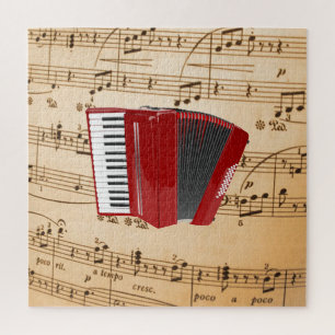 Puzzle Accordion Music, design populaire,