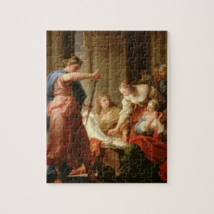 Puzzle Achille à la cour du Roi Lycomedes avec son D