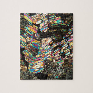 Puzzle Acide aminé d'alanine sous le microscope