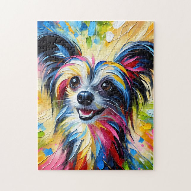 Puzzle Acrylique Chien Craché Chinois Imprimer Cadeau Amo (Vertical)