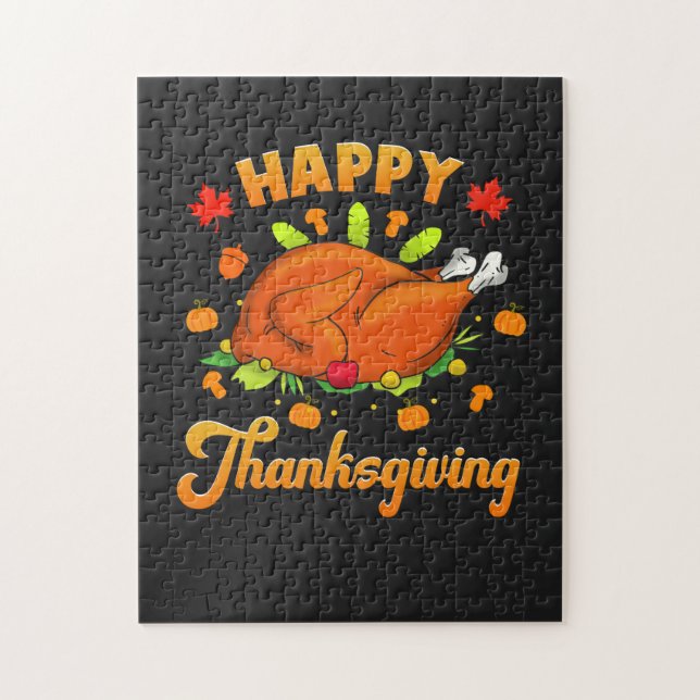 Puzzle Action de grâces - Bon thanksgiving (Vertical)