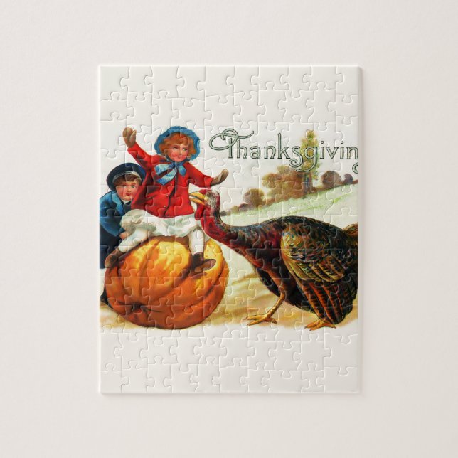 Puzzle Action de grâces vintage (Vertical)