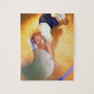 Puzzle Adolescente Jouant au volley-ball