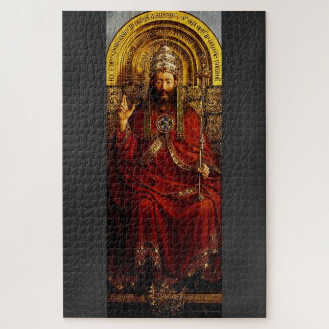 Puzzle Adoration de l'agneau mystique par Jan van Eyck (Vertical)