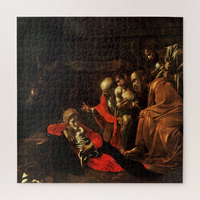 Puzzle Adoration des bergers (Caravaggio) (Vertical)