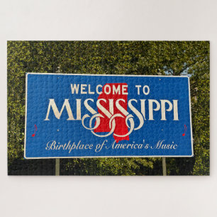 Puzzle Affiche de bienvenue du Mississippi