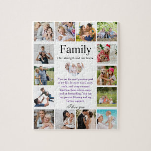Puzzle Affiche de collage de photos de famille personnali