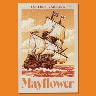Puzzle Affiche de la Carraque Anglaise Vintage du Navire