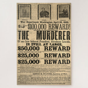 Puzzle Affiche de recherche vintage originale de John Wil