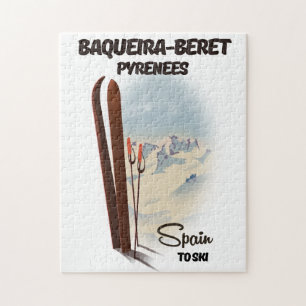Puzzle Affiche de ski Baqueira-Beret Espagne.