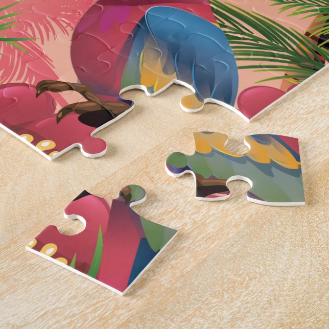 Puzzle Affiche de vacances des îles Abaco (Côté)