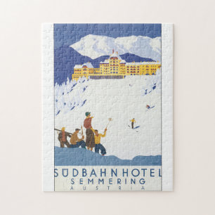 Puzzle Affiche de Vintage voyage de Semmering d'hôtel de