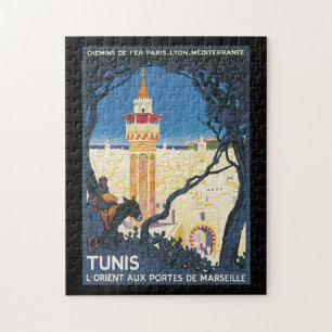 Puzzle Affiche de Vintage voyage de Tunis