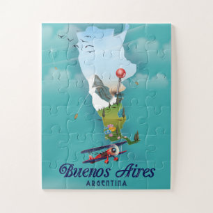 Puzzle Affiche de voyage à Buenos Aires, Argentine