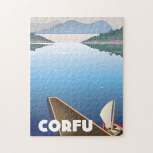 Puzzle Affiche de voyage à Corfou