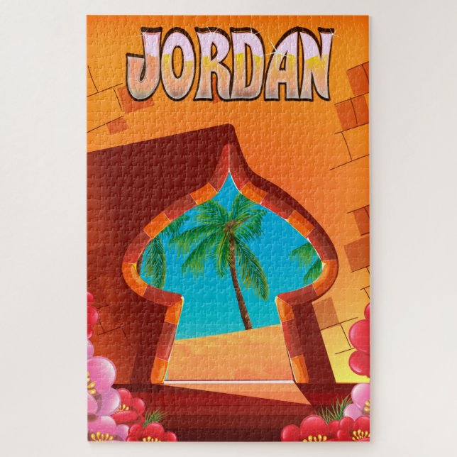 Puzzle Affiche de voyage du Palais Jordanie (Vertical)