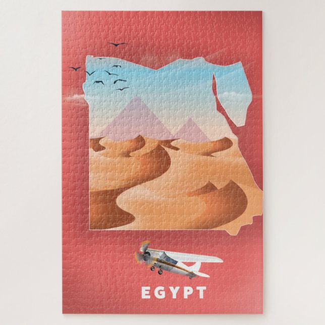 Puzzle Affiche de voyage en Egypte (Vertical)